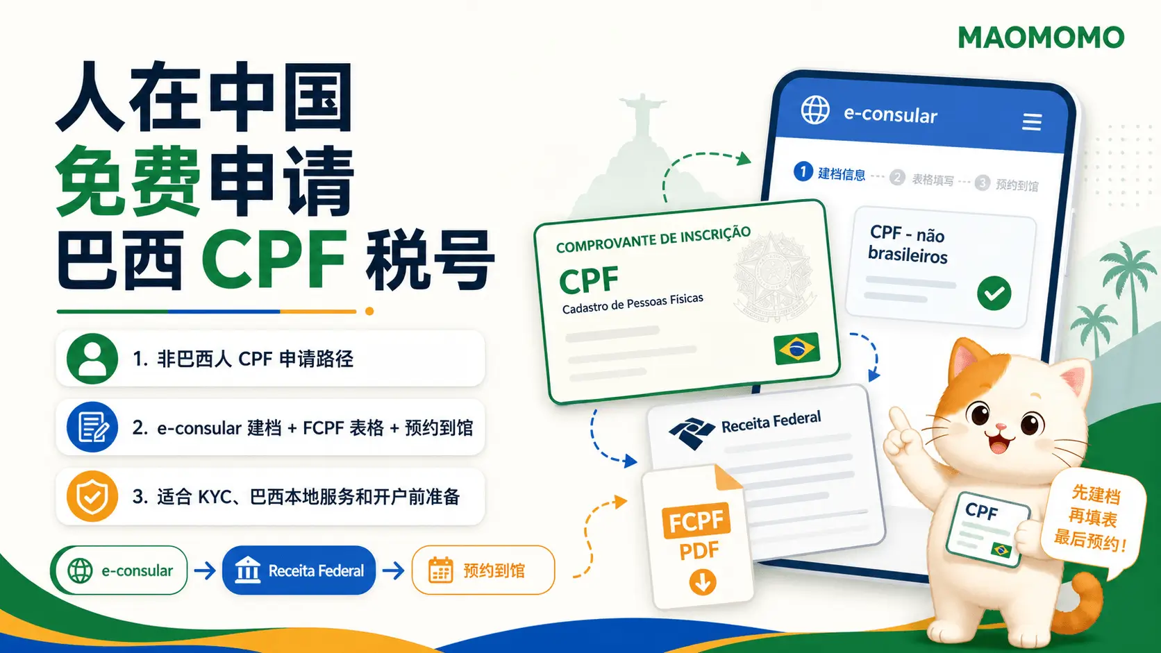 巴西 CPF 税号办理教程封面