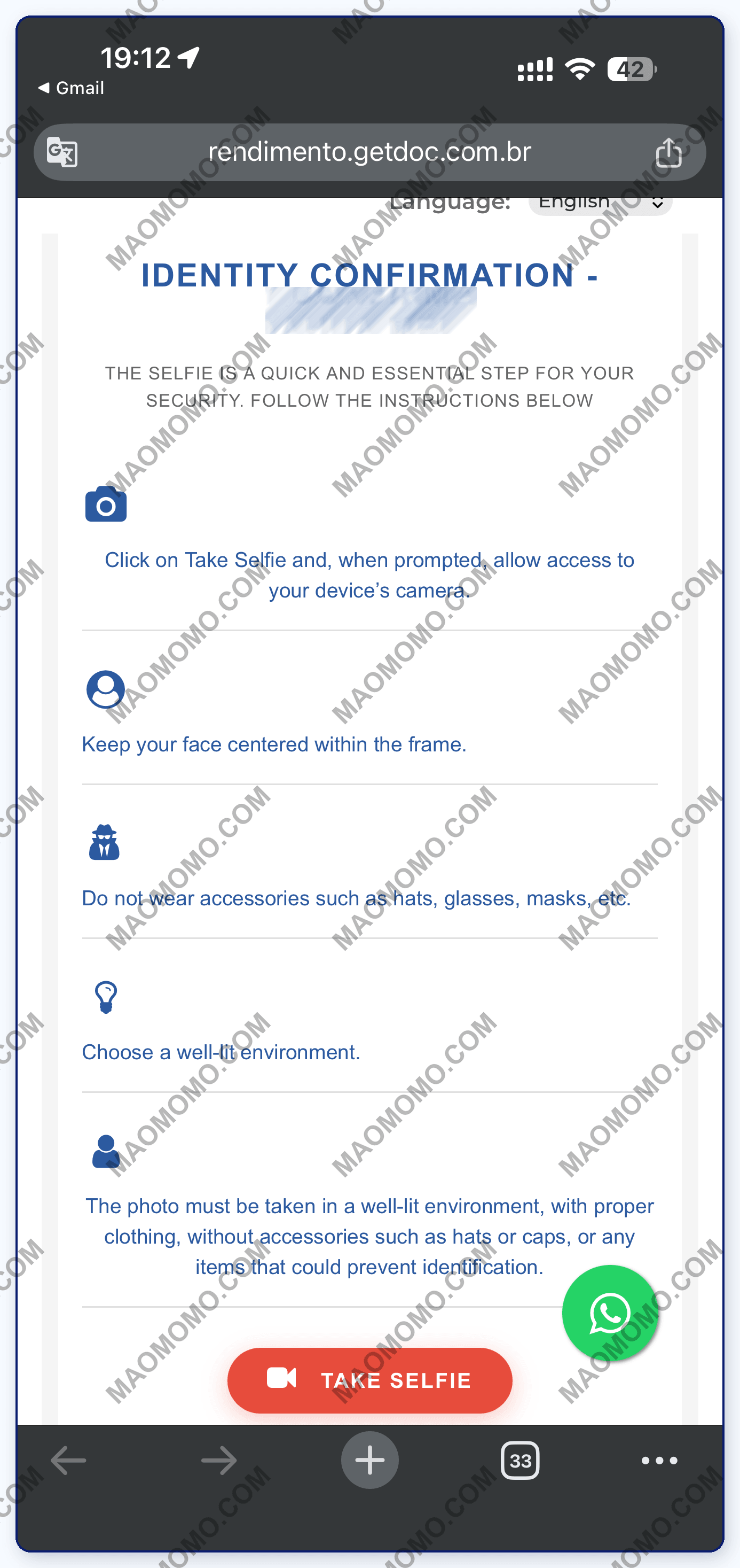 Rendimento KYC 人脸识别