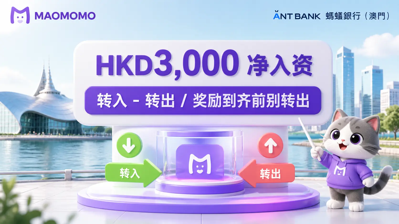 蚂蚁澳门 HKD3,000 净入资计算说明图
