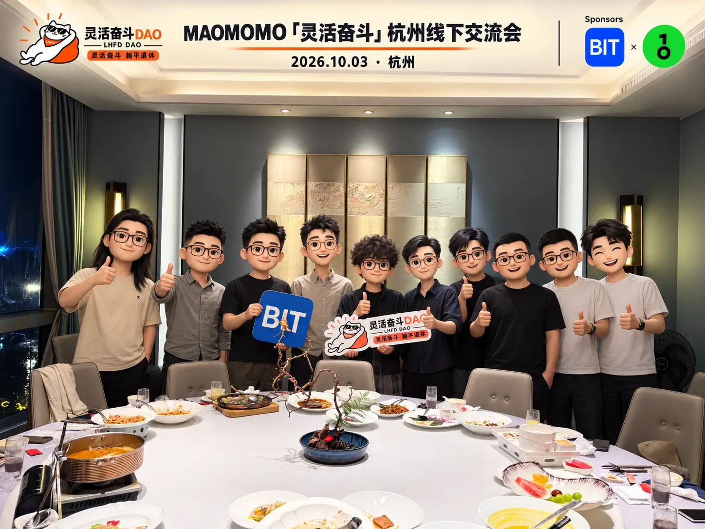 灵活奋斗杭州交流会全员合照